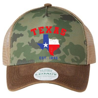 Texas Est 1845 Texas Pride Home State Texan Legacy Tie Dye Trucker Hat