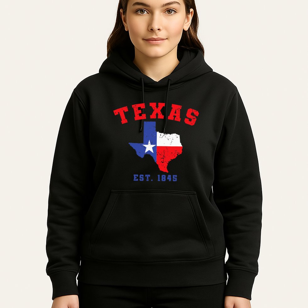 Texas Est 1845 Texas Pride Home State Texan Hoodie