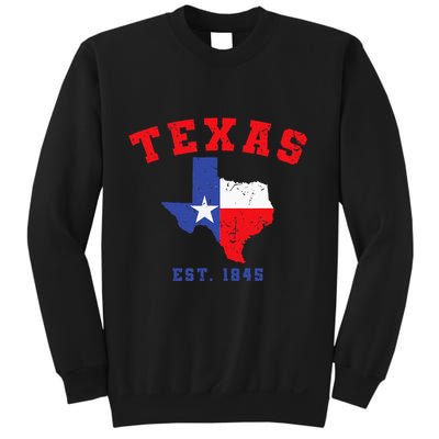 Texas Est 1845 Texas Pride Home State Texan Sweatshirt