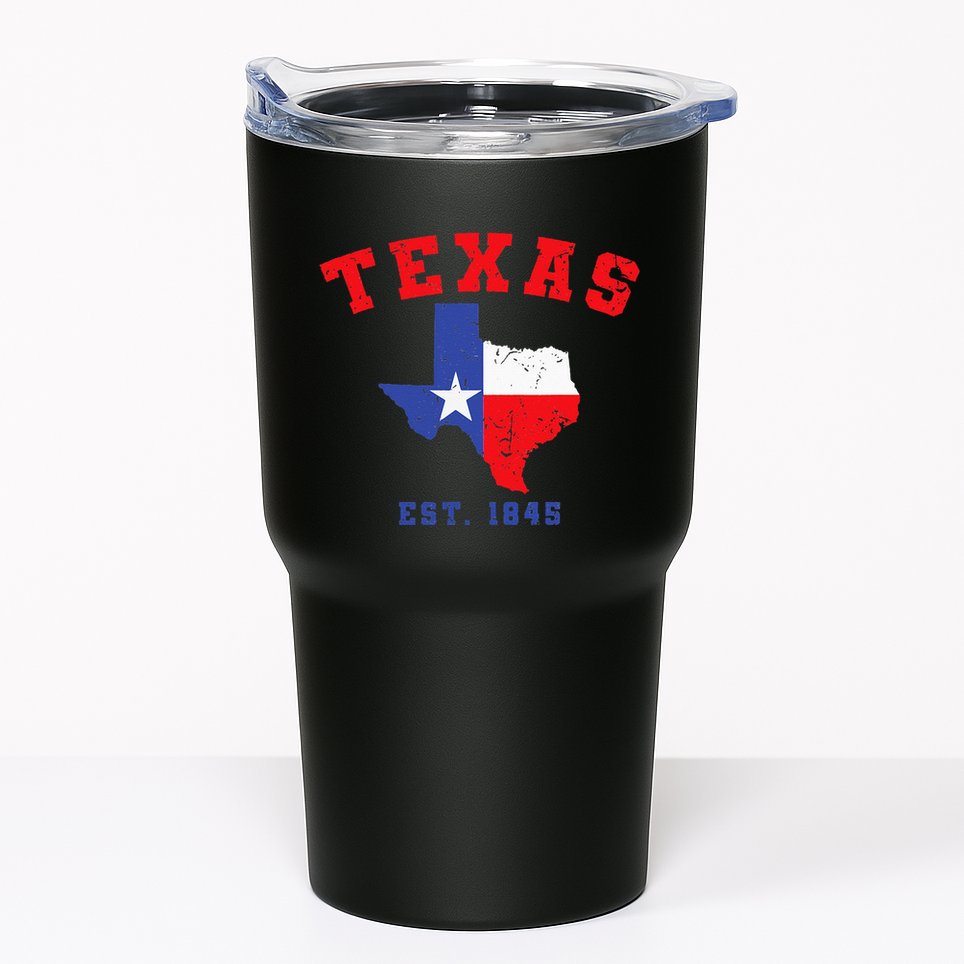 Texas Est 1845 Texas Pride Home State Texan Tumbler