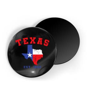 Texas Est 1845 Texas Pride Home State Texan Magnet