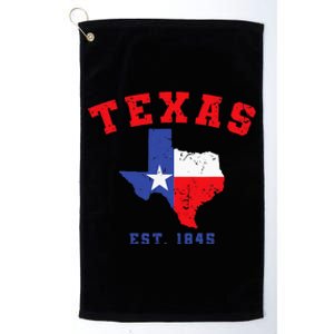 Texas Est 1845 Texas Pride Home State Texan Platinum Collection Golf Towel