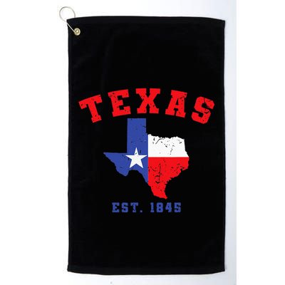 Texas Est 1845 Texas Pride Home State Texan Golf Towel