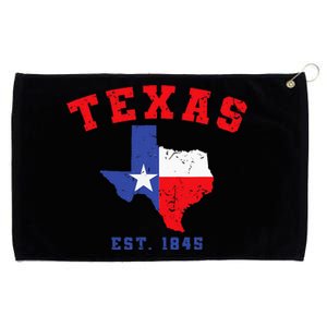 Texas Est 1845 Texas Pride Home State Texan Grommeted Golf Towel