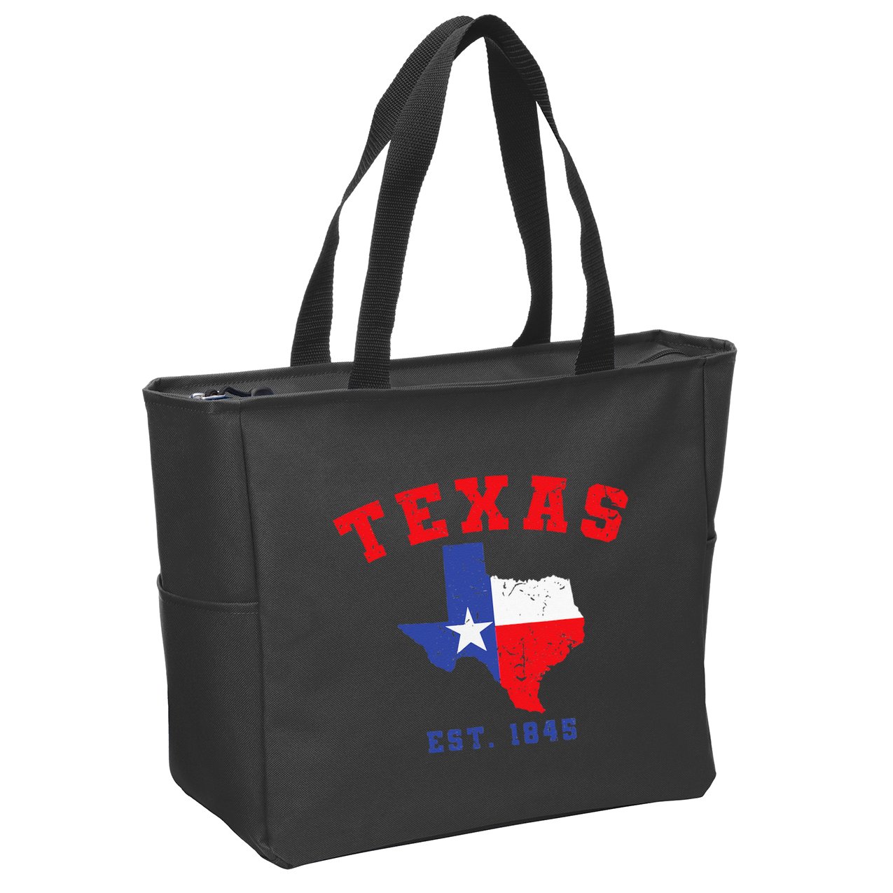 Texas Est 1845 Texas Pride Home State Texan Zip Tote Bag