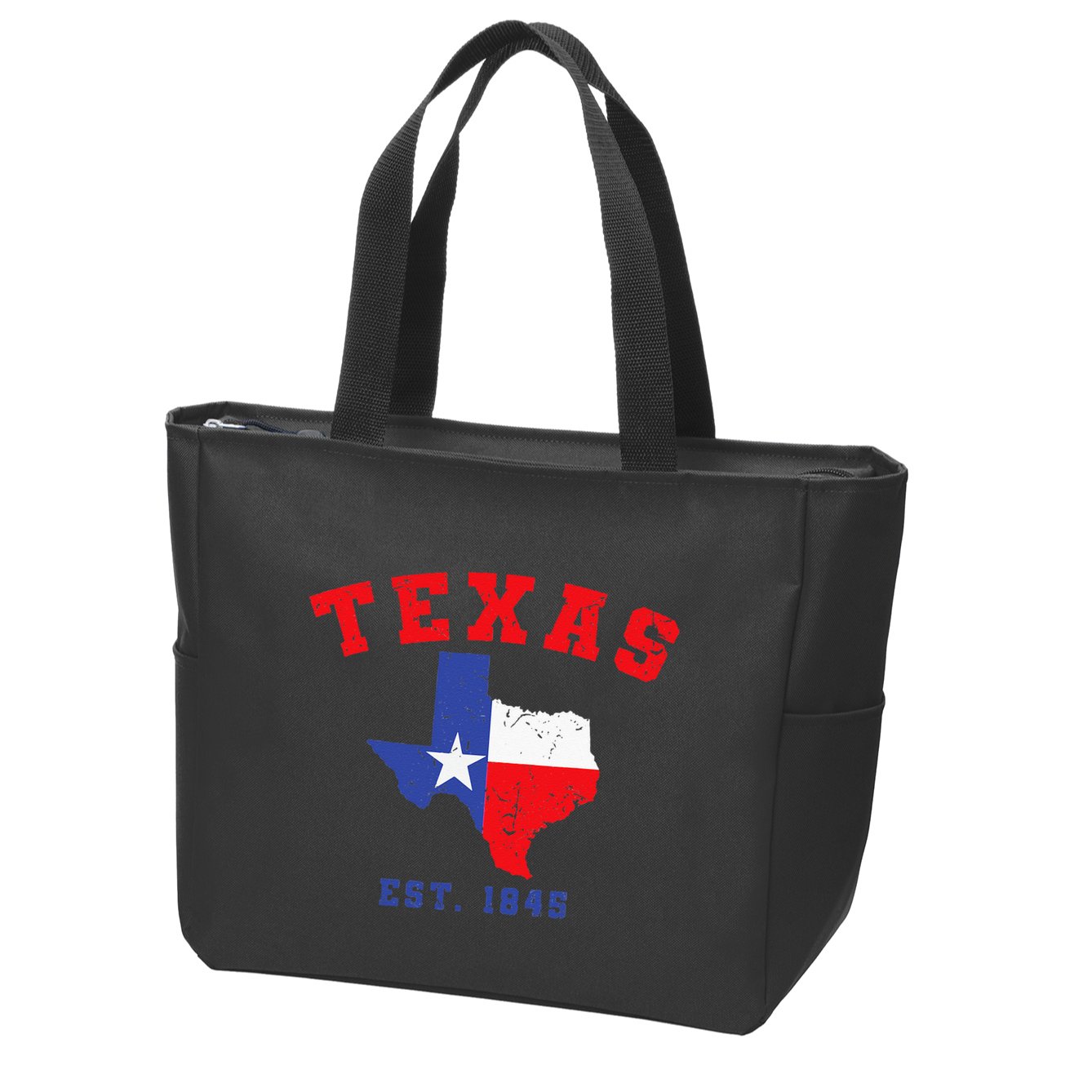Texas Est 1845 Texas Pride Home State Texan Zip Tote Bag
