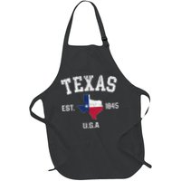 Texas Est 1845 Texas State Flag Map Texan Pride Apron