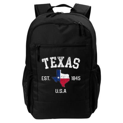Texas Est 1845 Texas State Flag Map Texan Pride Backpack