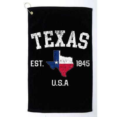 Texas Est 1845 Texas State Flag Map Texan Pride Golf Towel