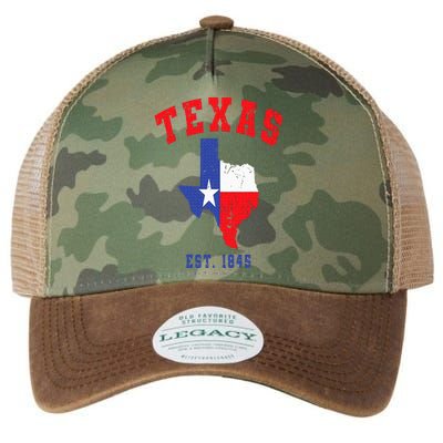 Texas Est. 1845 Texas Pride Home State Texan Legacy Tie Dye Trucker Hat