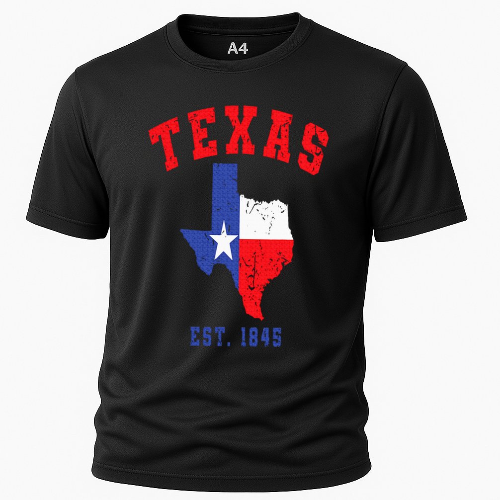 Texas Est. 1845 Texas Pride Home State Texan Cooling Performance Crew T-Shirt