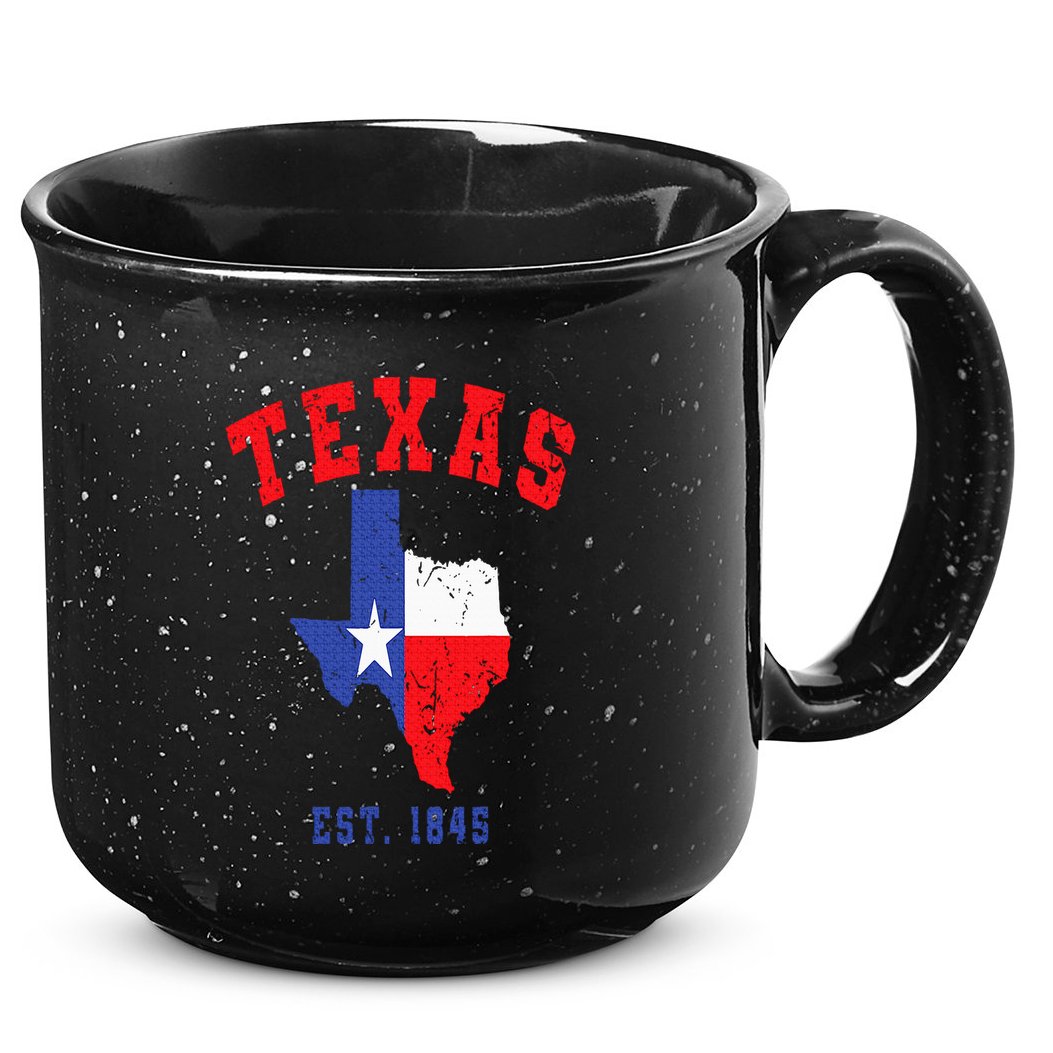 Texas Est. 1845 Texas Pride Home State Texan 15oz Campfire Ceramic Mug