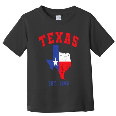 Texas Est. 1845 Texas Pride Home State Texan Toddler T-Shirt