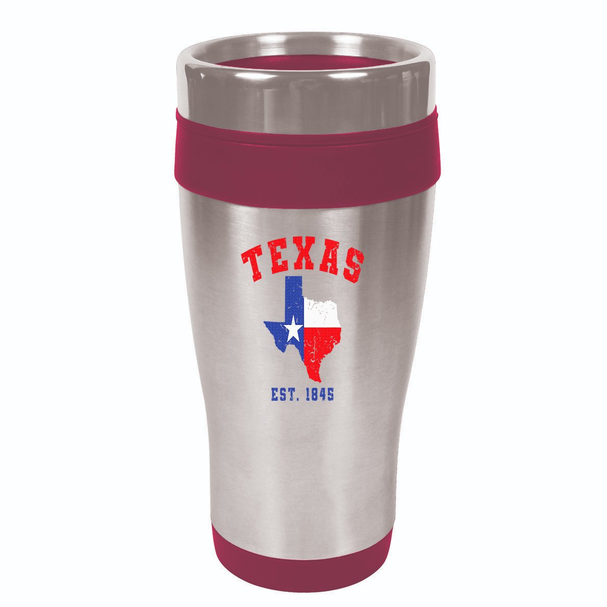 Texas Est. 1845 Texas Pride Home State Texan 16oz Travel Tumbler