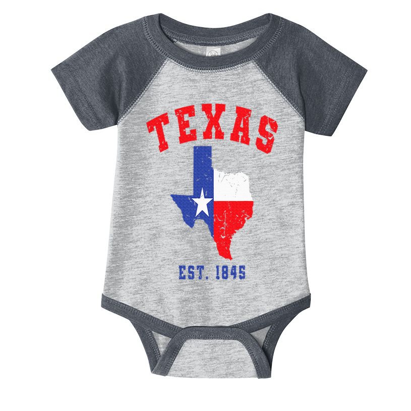 Texas Est. 1845 Texas Pride Home State Texan Infant Baby Jersey Bodysuit