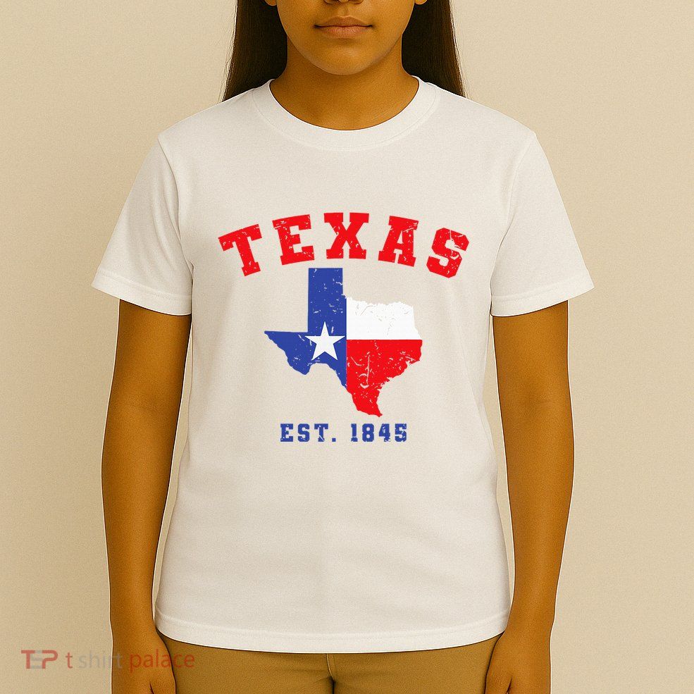 Texas Est. 1845 Texas Pride Home State Texan T-Shirt