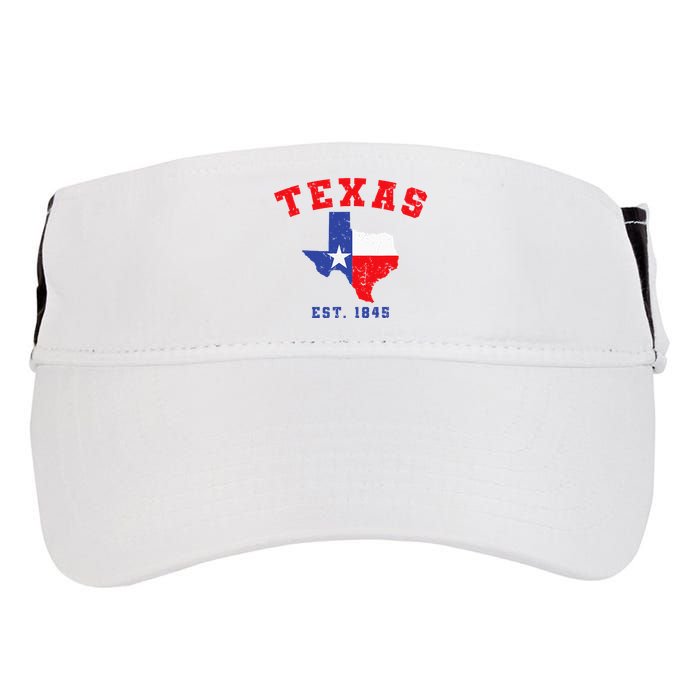 Texas Est. 1845 Texas Pride Home State Texan Adult Drive Performance Visor