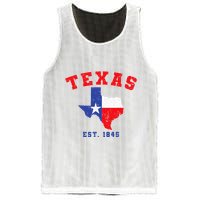 Texas Est. 1845 Texas Pride Home State Texan Mesh Reversible Basketball Jersey Tank