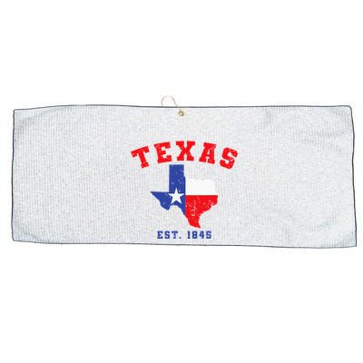 Texas Est. 1845 Texas Pride Home State Texan Large Microfiber Waffle Golf Towel