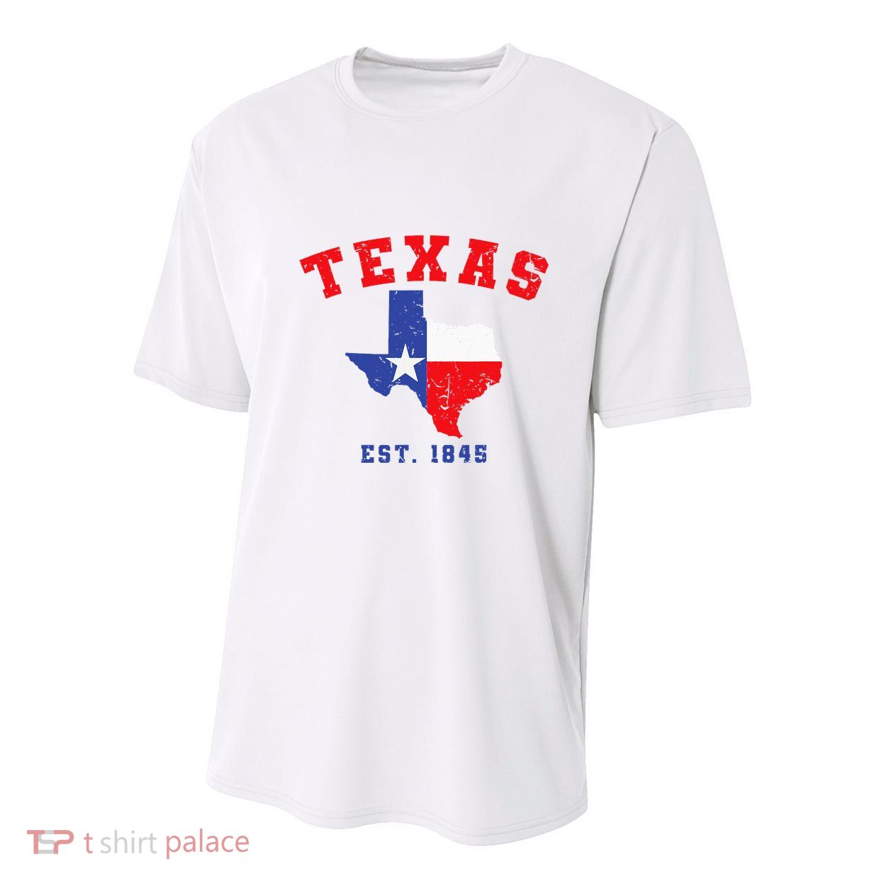 Texas Est. 1845 Texas Pride Home State Texan Youth Performance Sprint T-Shirt