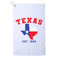 Texas Est. 1845 Texas Pride Home State Texan Golf Towel