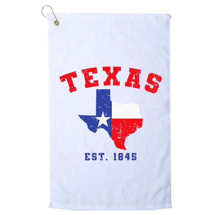 Texas Est. 1845 Texas Pride Home State Texan Golf Towel