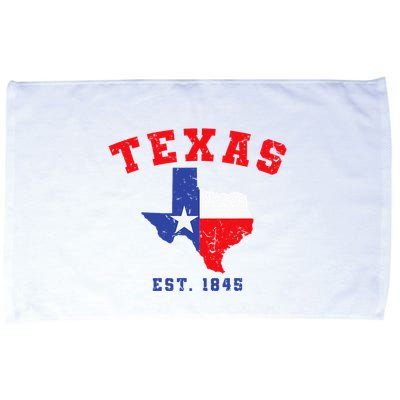 Texas Est. 1845 Texas Pride Home State Texan Microfiber Hand Towel