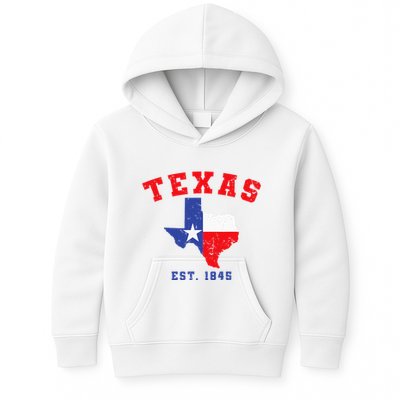 Texas Est. 1845 Texas Pride Home State Texan Kids Hoodie