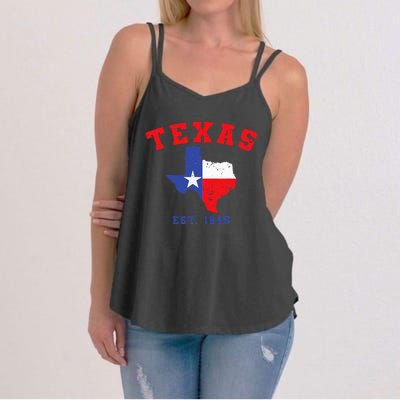 Texas Est. 1845 Texas Pride Home State Texan Women's Strappy Tank