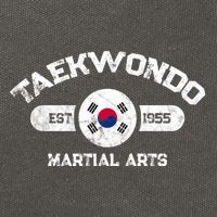 Taekwondo Established 1955 Tae Kwon Do Gift Martial Arts Gift Cotton Canvas Backpack