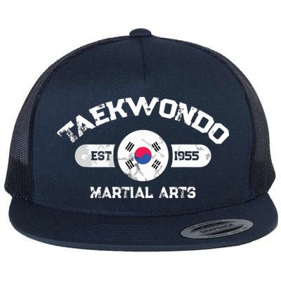 Taekwondo Established 1955 Tae Kwon Do Gift Martial Arts Flat Bill Trucker Hat