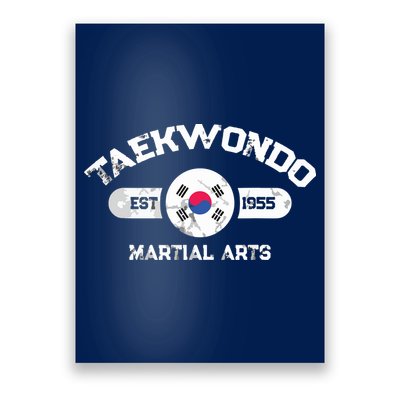 Taekwondo Established 1955 Tae Kwon Do Gift Martial Arts Poster