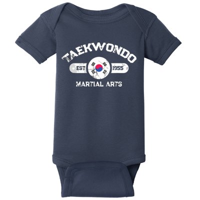 Taekwondo Established 1955 Tae Kwon Do Gift Martial Arts Baby Bodysuit