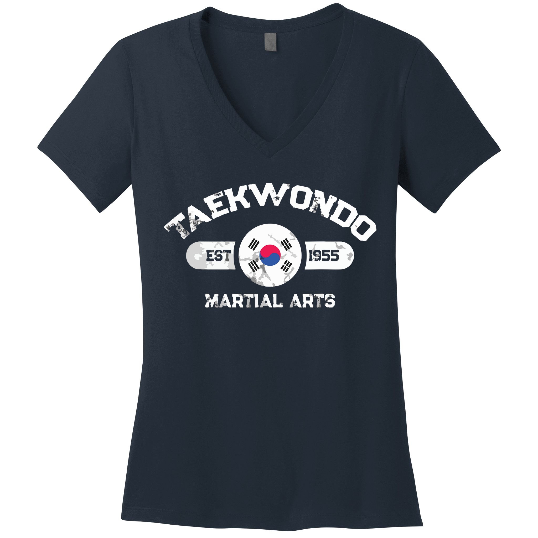 Taekwondo Established 1955 Tae Kwon Do Gift Martial Arts Women's V-Neck T-Shirt