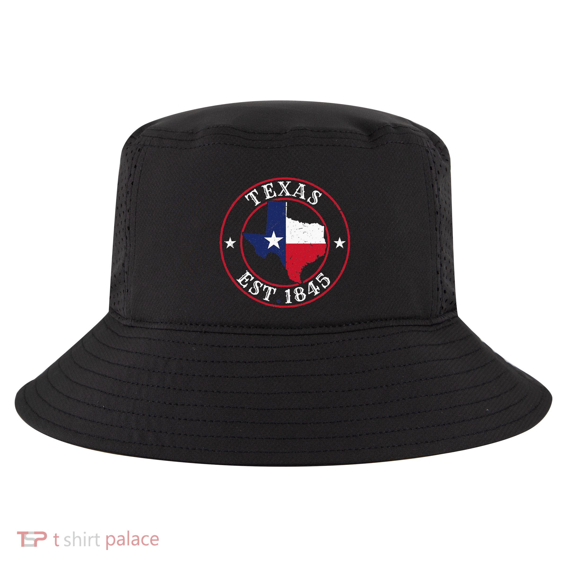 Texas Est 1845 Texan Home State Texas Pride Cool Comfort Performance Bucket Hat