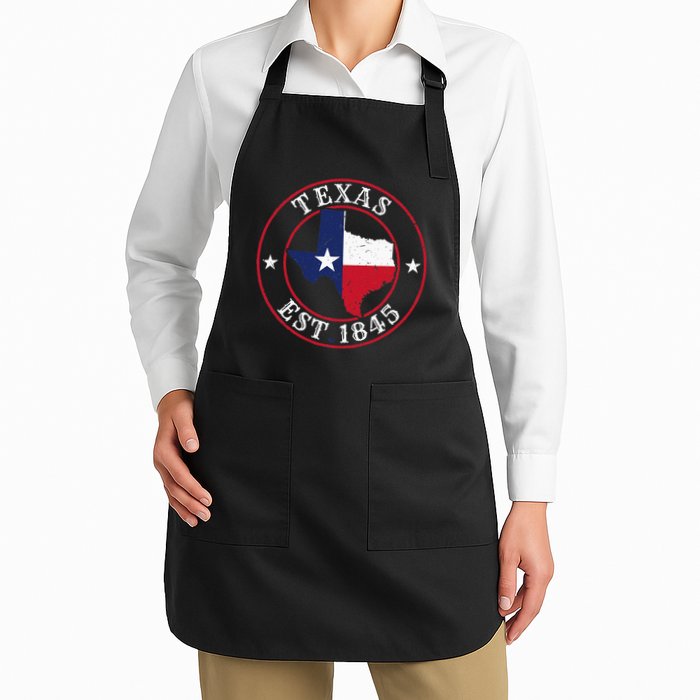 Texas Est 1845 Texan Home State Texas Pride Apron