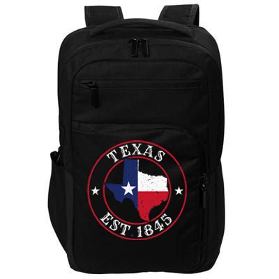 Texas Est 1845 Texan Home State Texas Pride Impact Tech Backpack