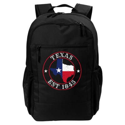 Texas Est 1845 Texan Home State Texas Pride Daily Commute Backpack