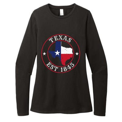 Texas Est 1845 Texan Home State Texas Pride Womens CVC Long Sleeve Shirt