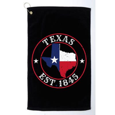 Texas Est 1845 Texan Home State Texas Pride Golf Towel