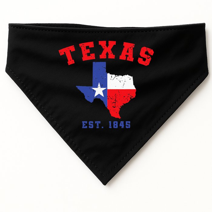 Texas Est 1845 Texas Pride Home State Texan USA-Made Doggie Bandana