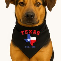 Texas Est 1845 Texas Pride Home State Texan USA-Made Doggie Bandana