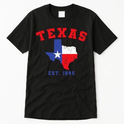 Texas Est 1845 Texas Pride Home State Texan Tall T-Shirt