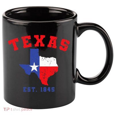 Texas Est 1845 Texas Pride Home State Texan 11oz C Handle Ceramic Mug