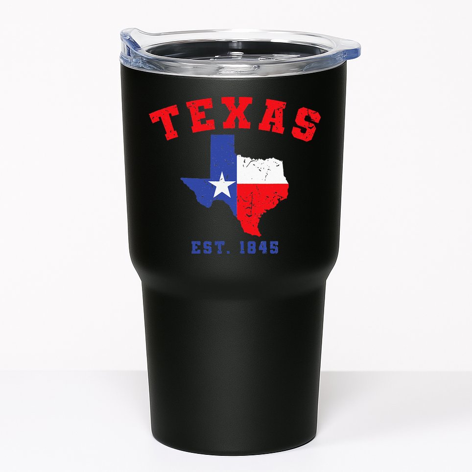 Texas Est 1845 Texas Pride Home State Texan Tumbler