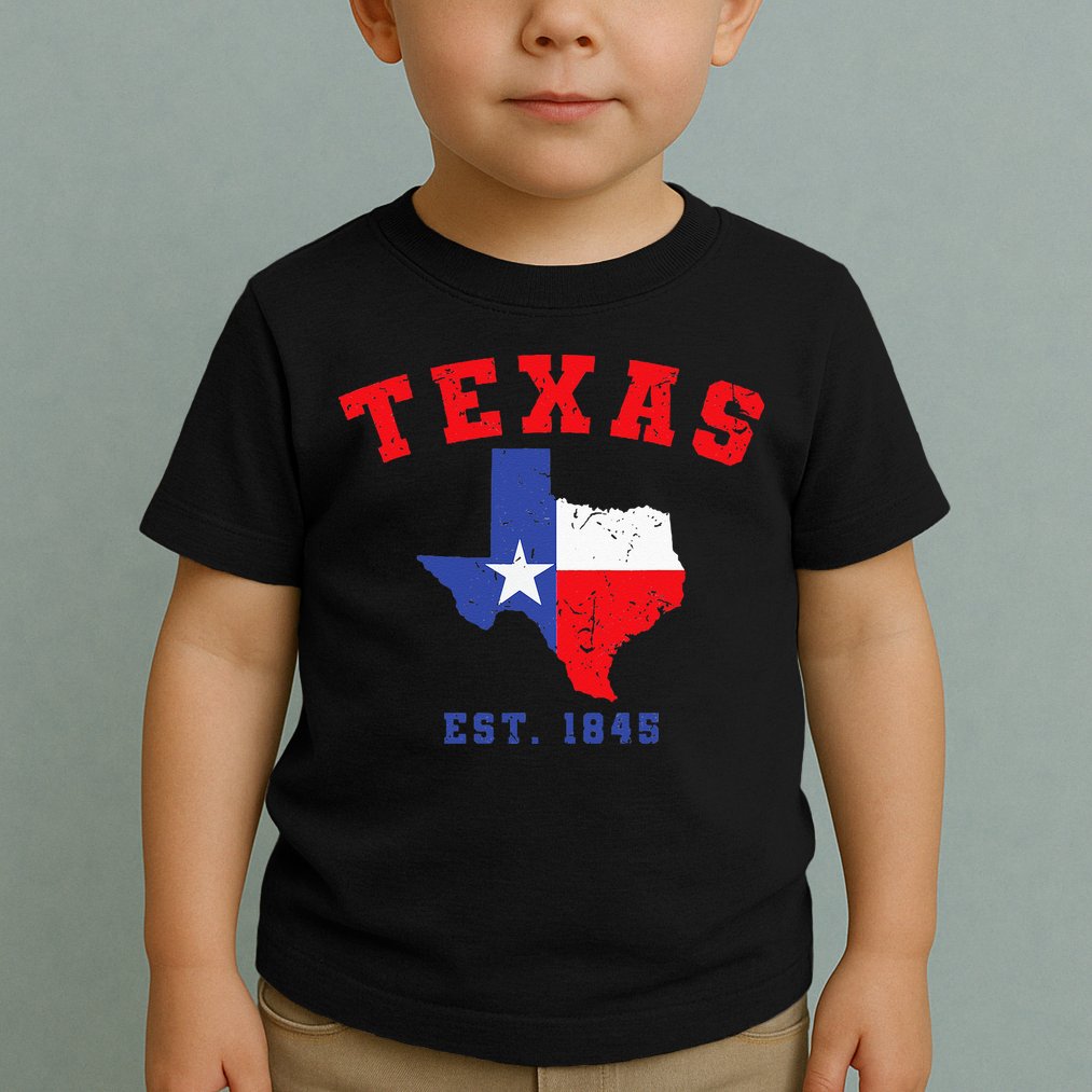 Texas Est 1845 Texas Pride Home State Texan Toddler T-Shirt