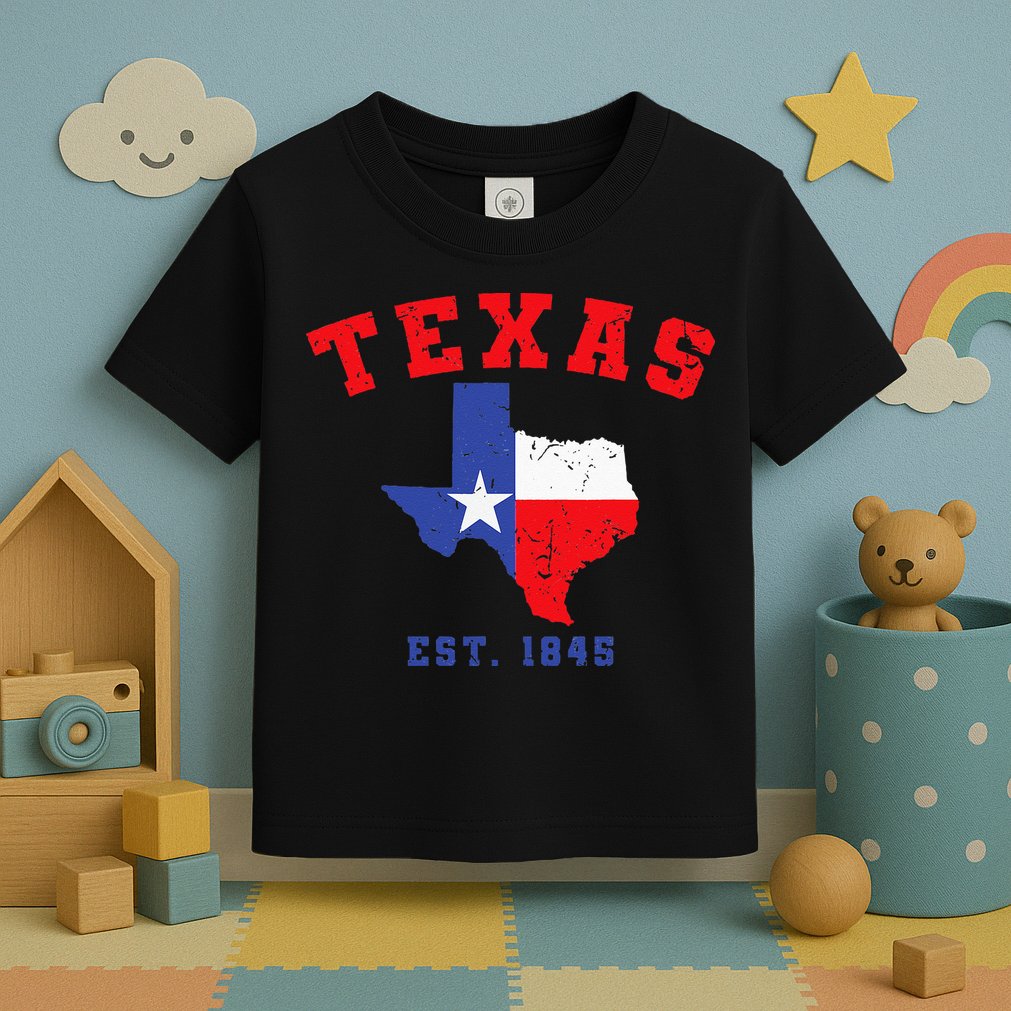 Texas Est 1845 Texas Pride Home State Texan Toddler T-Shirt