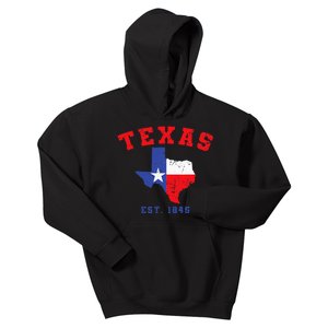 Texas Est 1845 Texas Pride Home State Texan Kids Hoodie