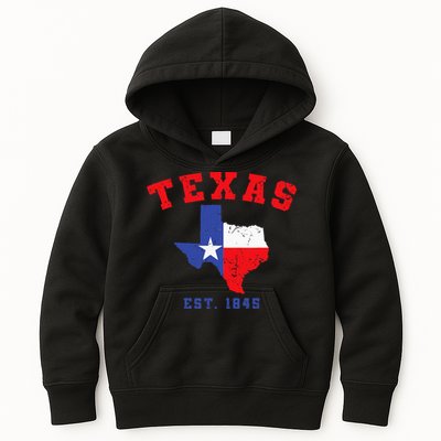 Texas Est 1845 Texas Pride Home State Texan Kids Hoodie