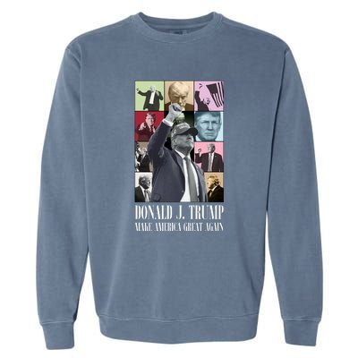 Trump Eras 2024 Make America Great Again Maga Garment-Dyed Sweatshirt